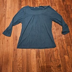 Stylish Teal Long Sleeve Women's Top